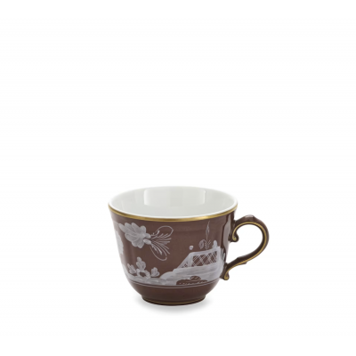 Чашка для эспрессо от Ginori коллекция Oriente Italiano цвет Castagna