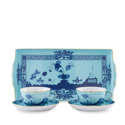 Набор чайных чашек с подносом Oriente Italiano от GINORI