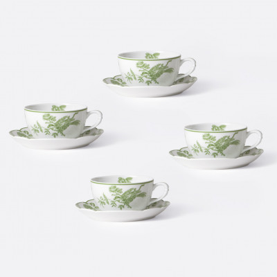 Подарочный набор 4 чашки с блюдцем 130 мл от Bernardaud