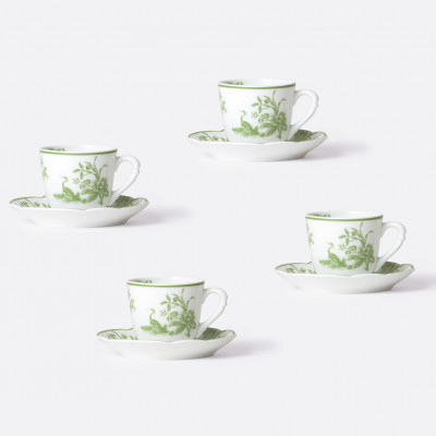 Подарочный набор эспрессо 4 чашки с блюдцем 60 мл от Bernardaud