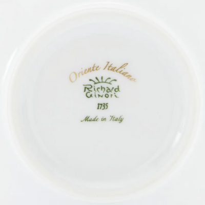 Кофейный сервиз на две персоны из фарфора от Ginori коллекция Oriente Italiano цвет Aurum
