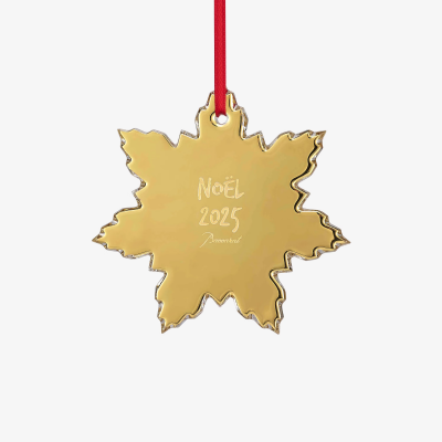 Подвеска-игрушка на елку Noel ornament 2025 золотая от Baccarat