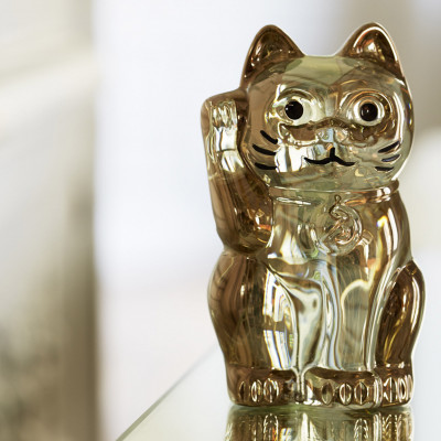 Katze Goldene Maneki Neko Baccarat
