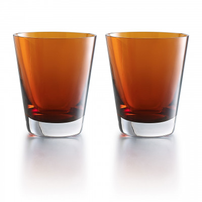 Mosaique Becher Orange X2 Baccarat Mosaique Becher Orange X2 Baccarat