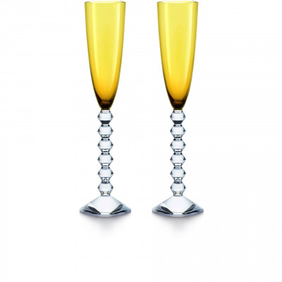 Набор из 2 бокалов янтарного цвета для шампанского Vega Flutissimo Baccarat Набор из 2 бокалов янтарного цвета для шампанского Vega Flutissimo Baccarat