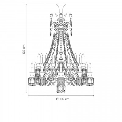 Zenith Noir Люстра Ul 18L Lang Baccarat Zenith Noir Люстра Ul 18L Lang Baccarat