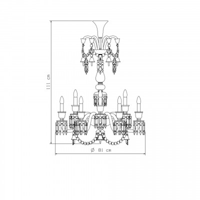 Zenith Flou Люстра Ul 12L Lang Baccarat Zenith Flou Люстра Ul 12L Lang Baccarat