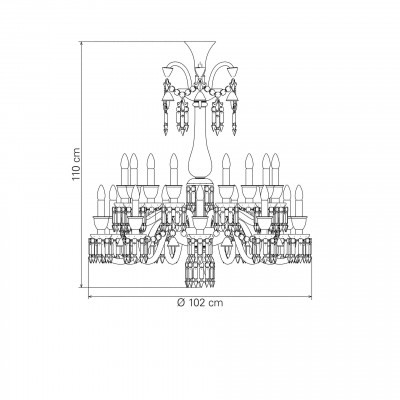 Zenith Flou Люстра Ul 18L Baccarat Zenith Flou Люстра Ul 18L Baccarat