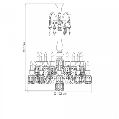 Zenith Flou Люстра Ul 18L Lang Baccarat Zenith Flou Люстра Ul 18L Lang Baccarat