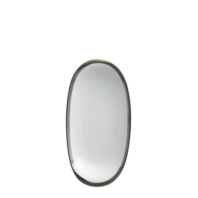 Блюдо для гарнира 23x12см серии Athena Platine Bernardaud Блюдо для гарнира 23x12см серии Athena Platine Bernardaud