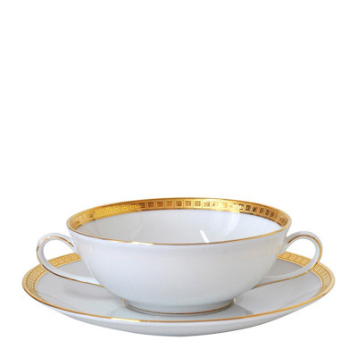 Чаша суповая с блюдцем 150мл от Athena Or Bernardaud Чаша суповая с блюдцем 150мл от Athena Or Bernardaud