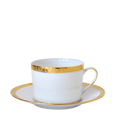 Чашка чайная с блюдцем 150мл серии Athena Or Bernardaud Чашка чайная с блюдцем 150мл серии Athena Or Bernardaud