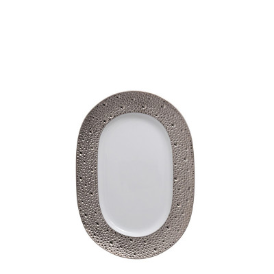 Блюдо для гарнира 21,5x15см от Ecume Platine Bernardaud Блюдо для гарнира 21,5x15см от Ecume Platine Bernardaud