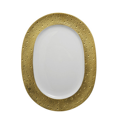 Блюдо овальное 43см серии Ecume Or Bernardaud Блюдо овальное 43см серии Ecume Or Bernardaud