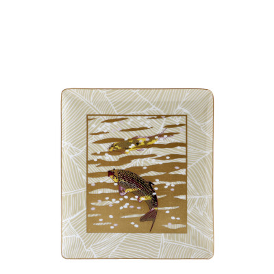 Чаша прямоугольная 22х19,5см серии Eaux d'Or Bernardaud