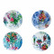 Тарелка закусочная 21см, 4шт. от Les Bouquets de Fleurs - Marc Chagall Bernardaud