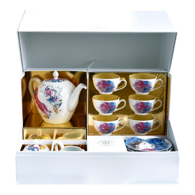 Чайный сервиз на 6 персон 15 предметов серии Les Bouquets de Fleurs - Marc Chagall Bernardaud Чайный сервиз на 6 персон 15 предметов серии Les Bouquets de Fleurs - Marc Chagall Bernardaud