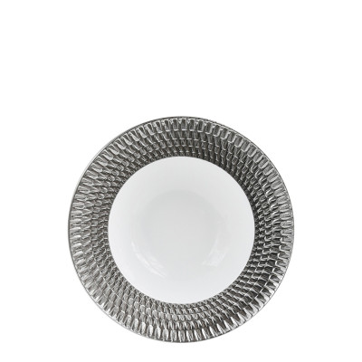 Тарелка суповая 22,5см серии Twist Platine Bernardaud Тарелка суповая 22,5см серии Twist Platine Bernardaud