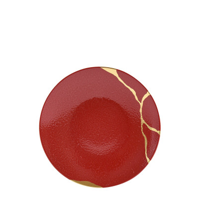 Тарелка закусочная 21см серии Kintsugi - Sarkis Rouge Empereur Bernardaud