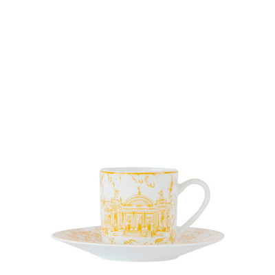 Чашка эспрессо с блюдцем 80мл серии Tout Paris Bernardaud Чашка эспрессо с блюдцем 80мл серии Tout Paris Bernardaud