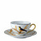 Чашка чайная с блюдцем 130мл от Aux Oiseaux Bernardaud