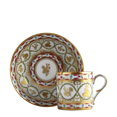 Чашка с блюдцем от Historic Cups Aux Dauphins Bernardaud