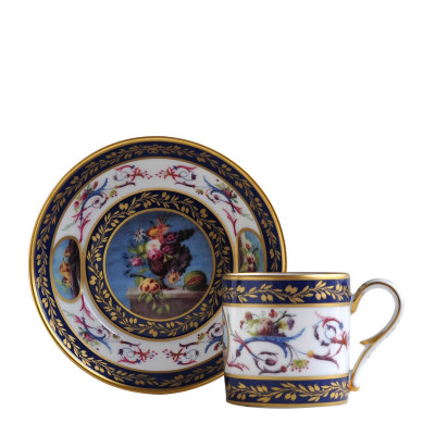 Чашка с блюдцем серии Historic Cups Nature Morte Aux Peches Bernardaud