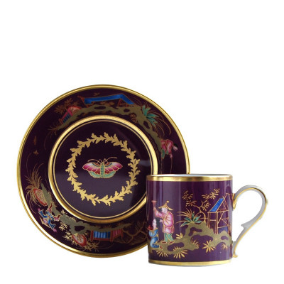 Чашка с блюдцем серии Historic Cups Chinois Dans Un Jardin Bernardaud