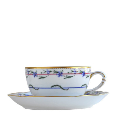 Чашка чайная с блюдцем 130мл серии Le Gobelet Du Roy Bernardaud