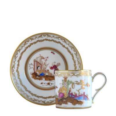 Чашка с блюдцем от Historic Cups Au Jardin Chinois Bernardaud