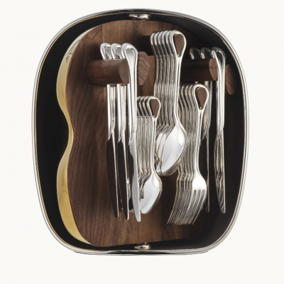 Набор столовых приборов из 24 предметов с серебряным покрытием и ракушкой от Christofle