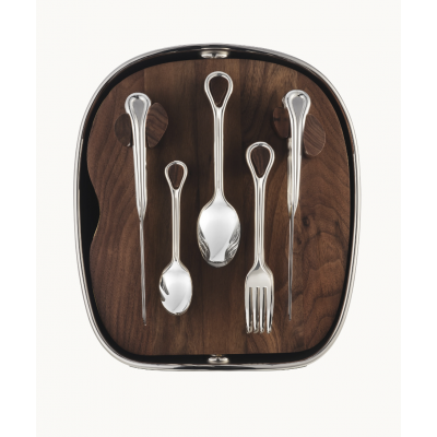 Набор столовых приборов из 24 предметов с серебряным покрытием и ракушкой от Christofle