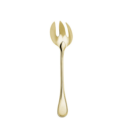Сервировочная вилка для салата 25см от Albi Посеребрение + сплошная позолота Christofle