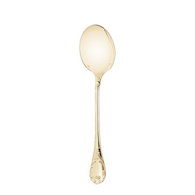 Сервировочная ложка для салата 25см от Marly Посеребрение + сплошная позолота Christofle