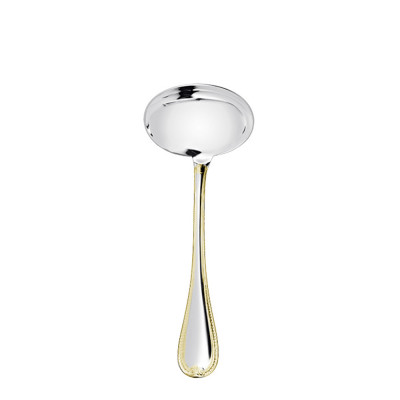 Ложка для соуса 19см от Malmaison Посеребрение + узорная позолота Christofle