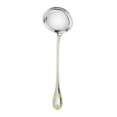 Половник 29см серии Marly Посеребрение + узорная позолота Christofle