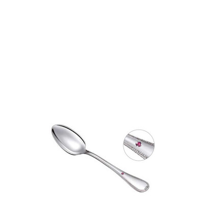 Ложка для новорожденных Saphir Rose от Malmaison Prestige Посеребрение Christofle