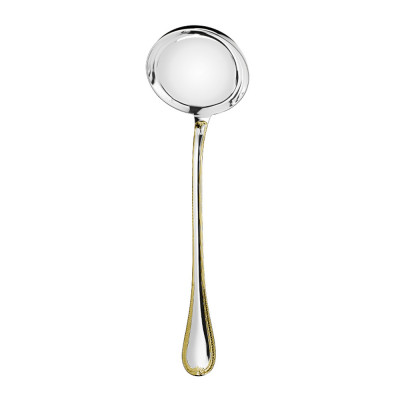 Половник 29см серии Malmaison Серебро + узорная позолота Christofle