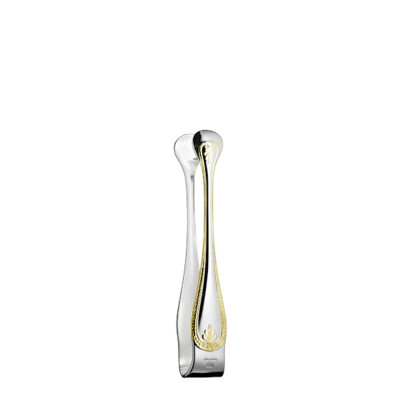 Щипчики для сахара 12см от Malmaison Серебро + узорная позолота Christofle