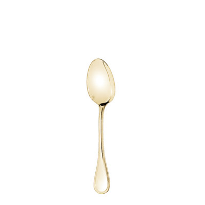 Кофейная ложка 14см от Perles Серебро + сплошная позолота Christofle Кофейная ложка 14см от Perles Серебро + сплошная позолота Christofle