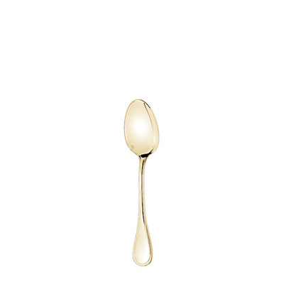 Кофейная ложка (эспрессо / мокка) 10,5см серии Perles Серебро + сплошная позолота Christofle Кофейная ложка (эспрессо / мокка) 10,5см серии Perles Серебро + сплошная позолота Christofle