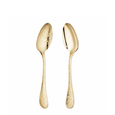 Меню-ложка 20см от Jardin D'Eden Серебро + сплошная позолота Christofle