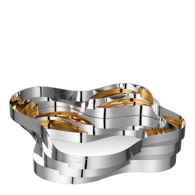 Арт-объект (Чаша) 12 x 50 x 55см серии Kaskade - Limited Edition 20 шт. Посеребрение + позолота Christofle