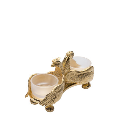 Солонка 18 x 9,7 x 7см серии Malmaison - Limited Edition 100 шт. Посеребрение + позолота Christofle