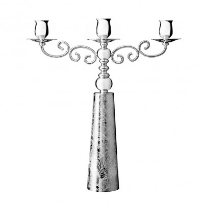 Подсвечник на 3 свечи 35,4 x 7,4 x 39,7см от Jardin d'Eden Посеребрение Christofle