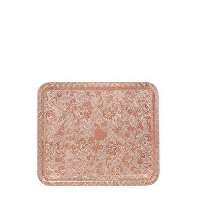 Поднос прямоугольный 20х16см от Jardin d'Eden Посеребрение + сплошная розовая позолота Christofle