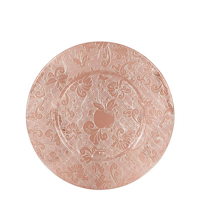 Тарелка подстановочная 32,5см серии Jardin d'Eden Посеребрение + розовая позолота Christofle