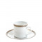 Чашка чайная / кофейная с блюдцем 0,2л серии Malmaison Platin Christofle