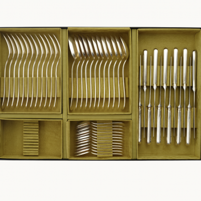 Набор столовых приборов из нержавеющей стали с коробкой для хранения коллекция Albi от Christofle