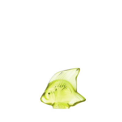 Скульптура рыбы цвет Анисовый от Lalique